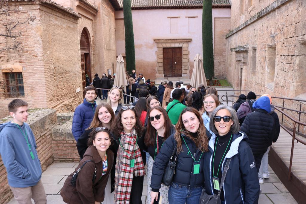 GW Madrid Students with Maria Angeles