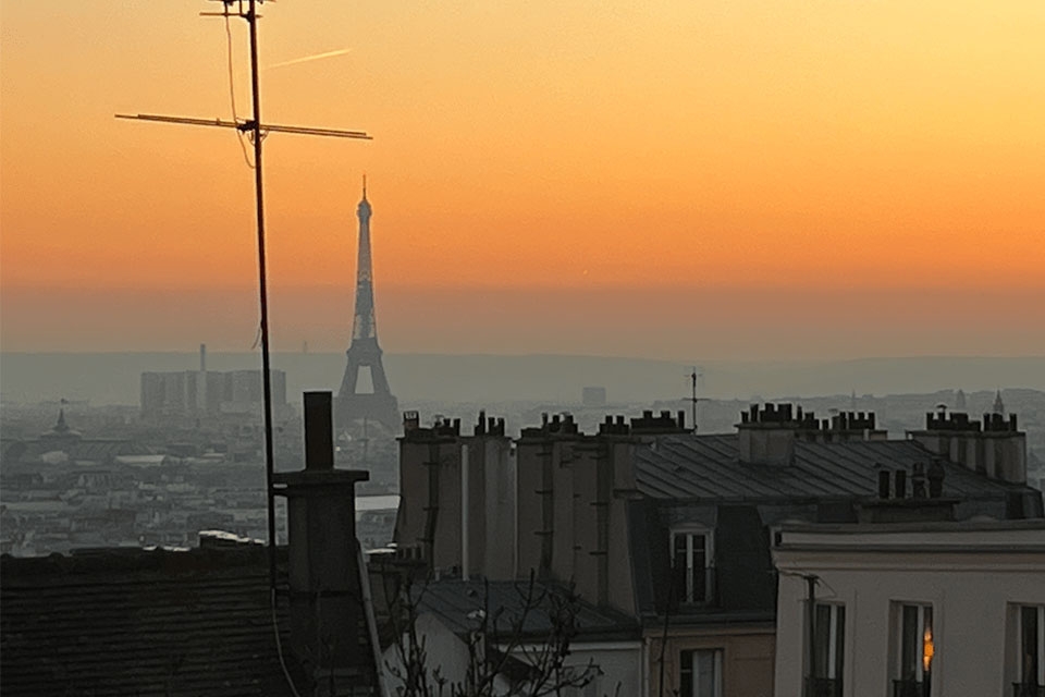 Sunset in Paris