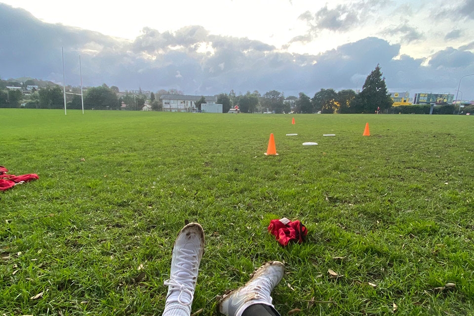 The frisbee field at Auckland University