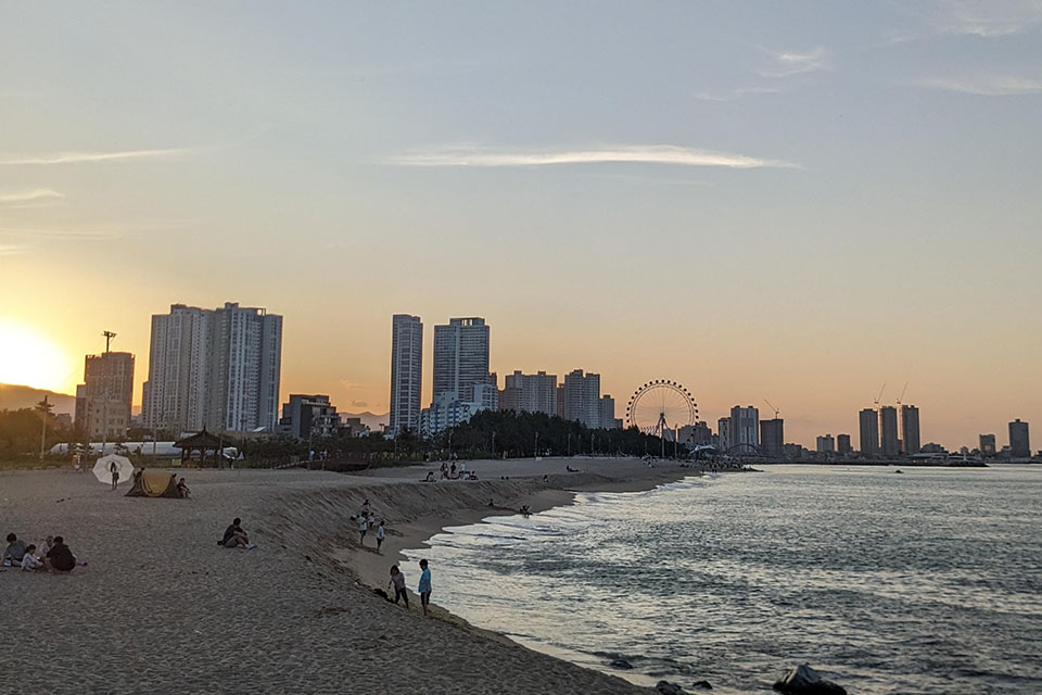 south korean beach