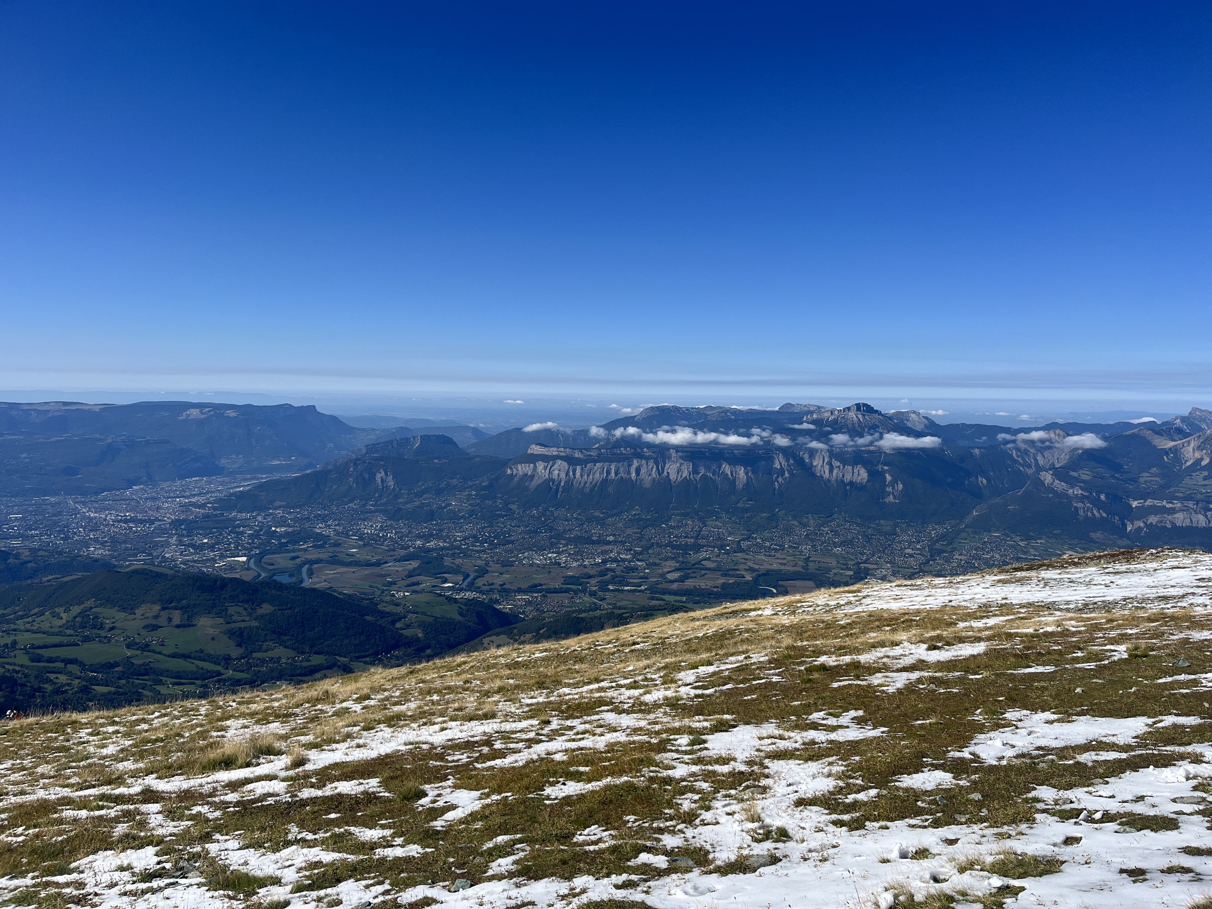 Belledonne mountains surrounding the French city of Grenoble.
