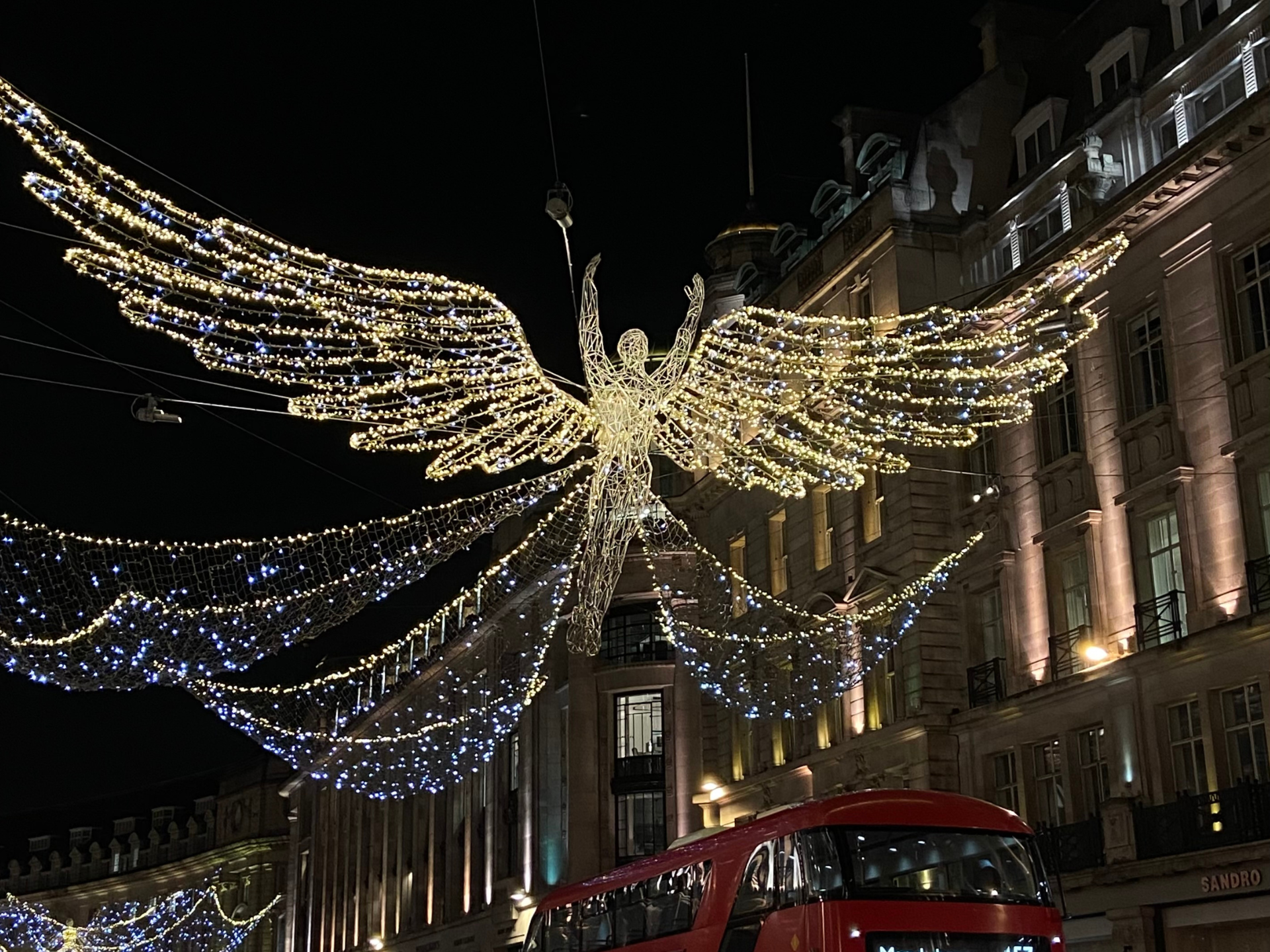 Christmas decorations in Regent's Street, London