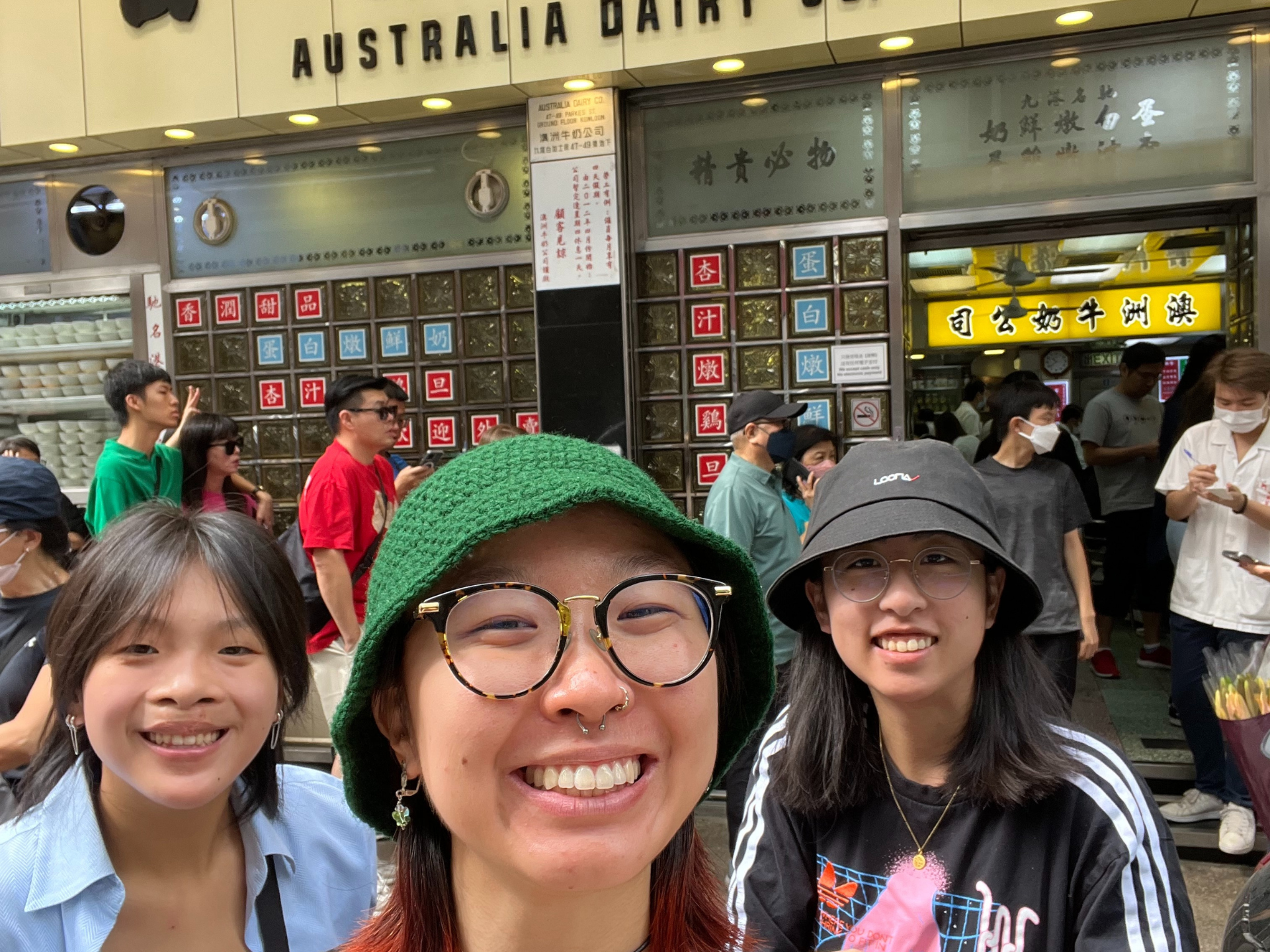 Hunter Hom and friends in Hong Kong
