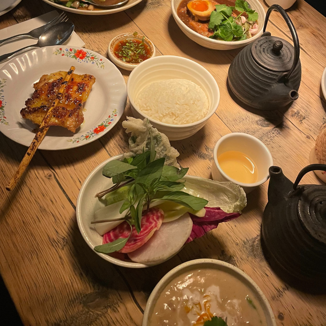Food at Koya restaurant in London