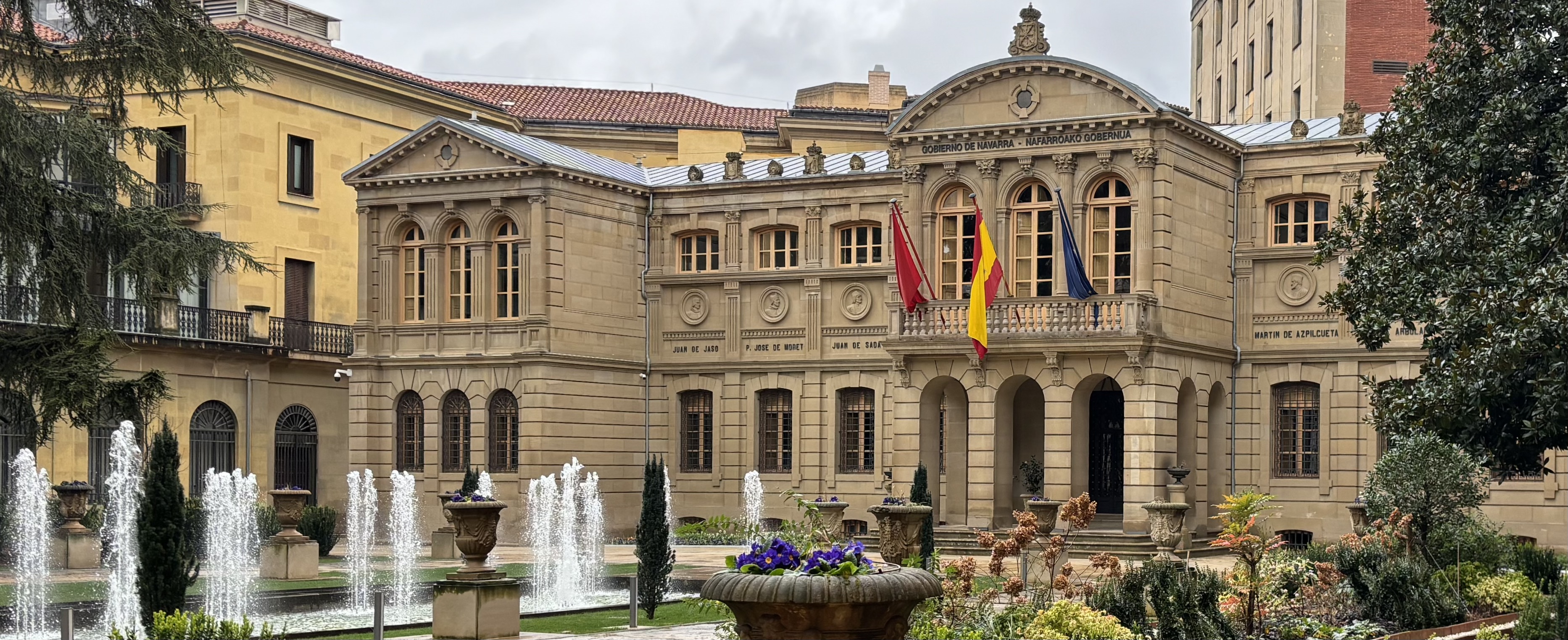 The Navarra Parliament building in Pamplona