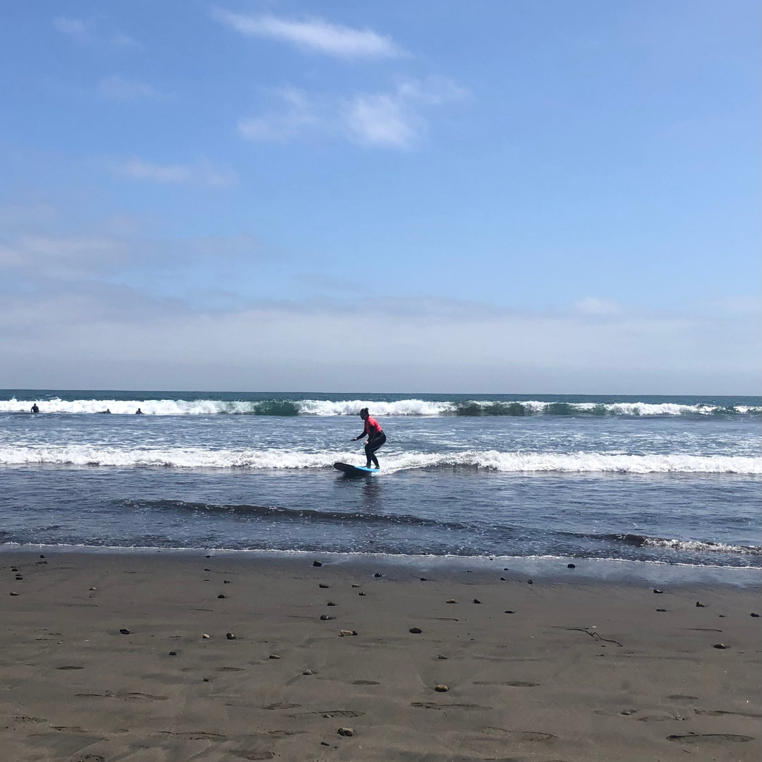 Surfing in Concón, Chile