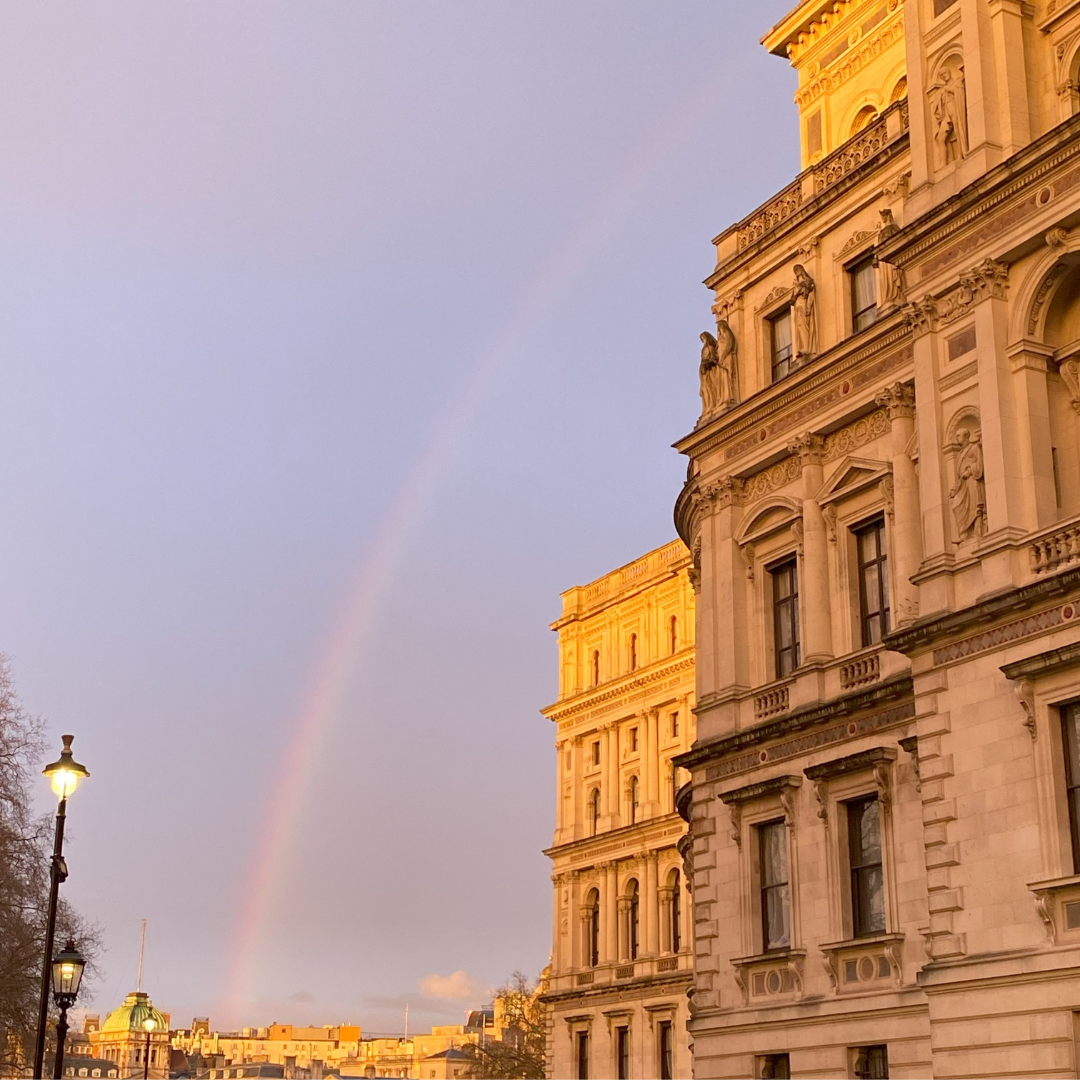 A rainbow in London