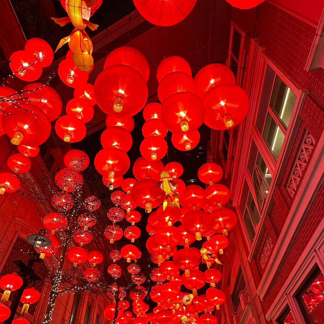 Red lanterns in Hong Kong