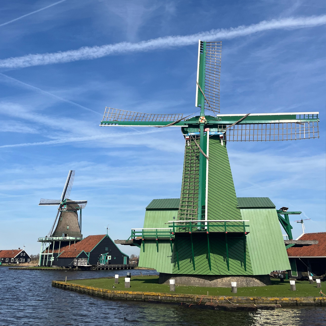 The windmills in Zaanse Schans