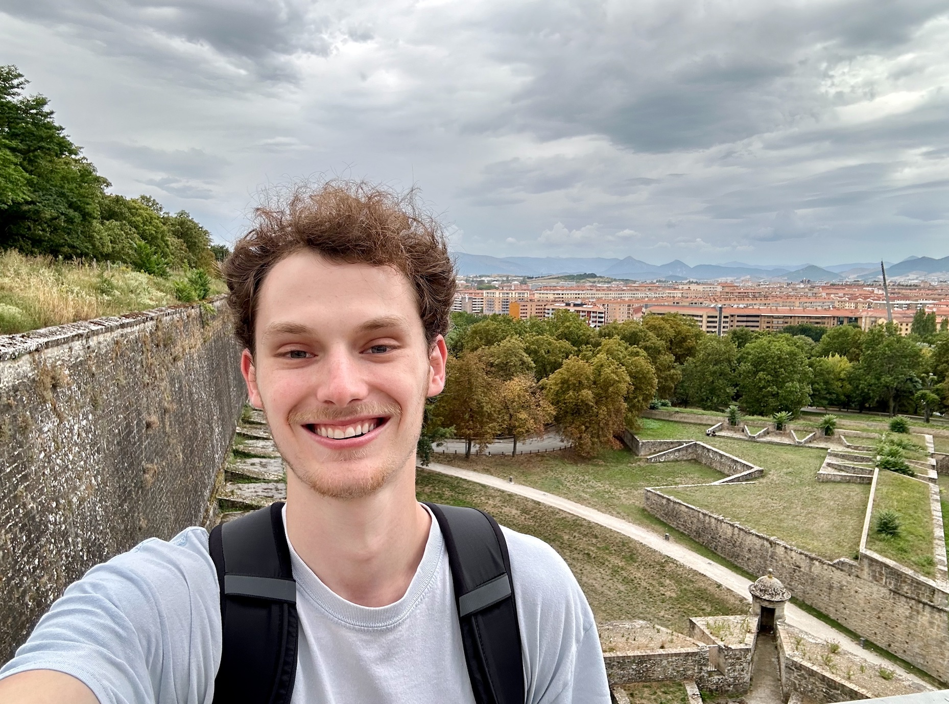 picture of Collin with Spain on the background