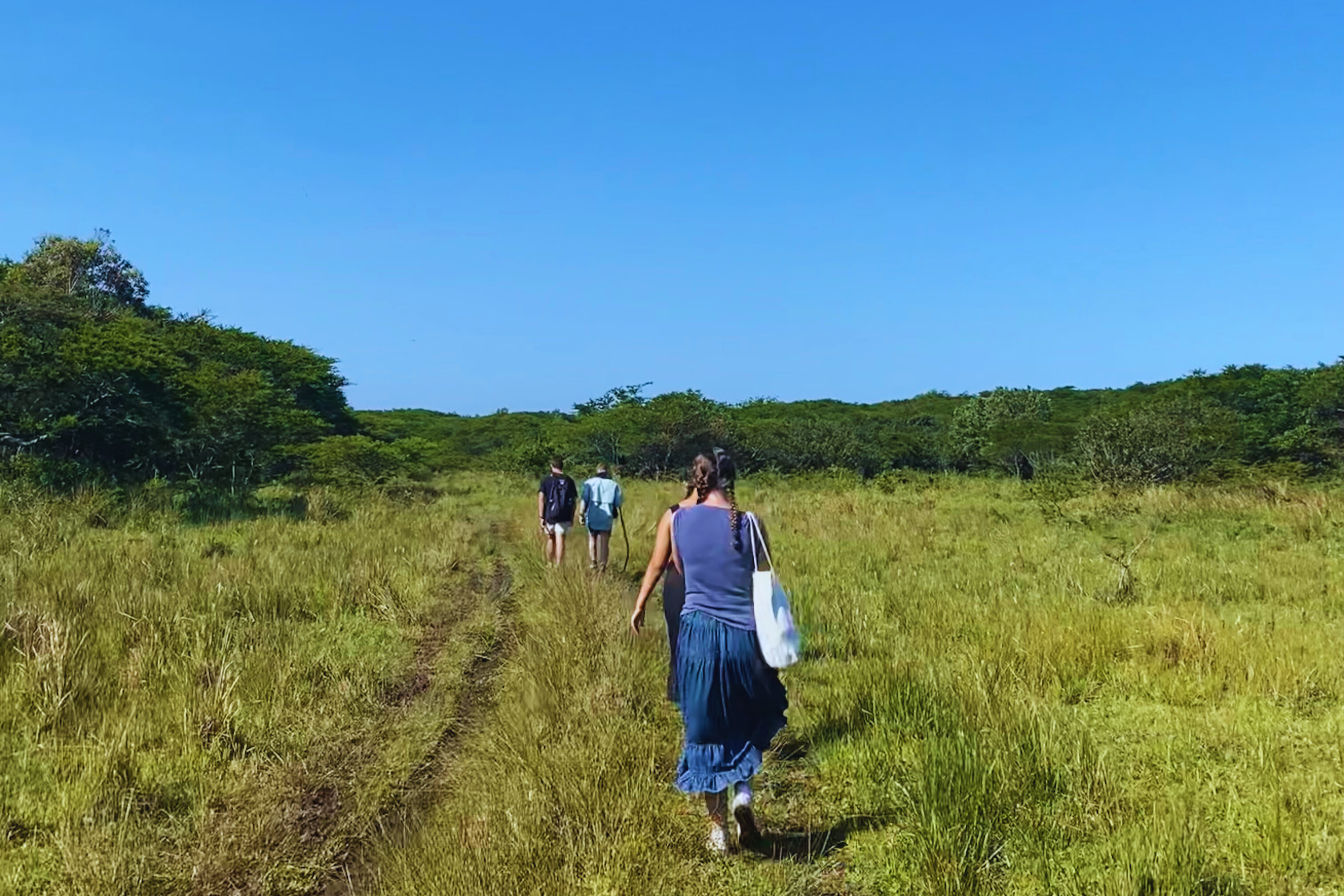  walk through the meadows in a rural Zulu town called Dokodweni