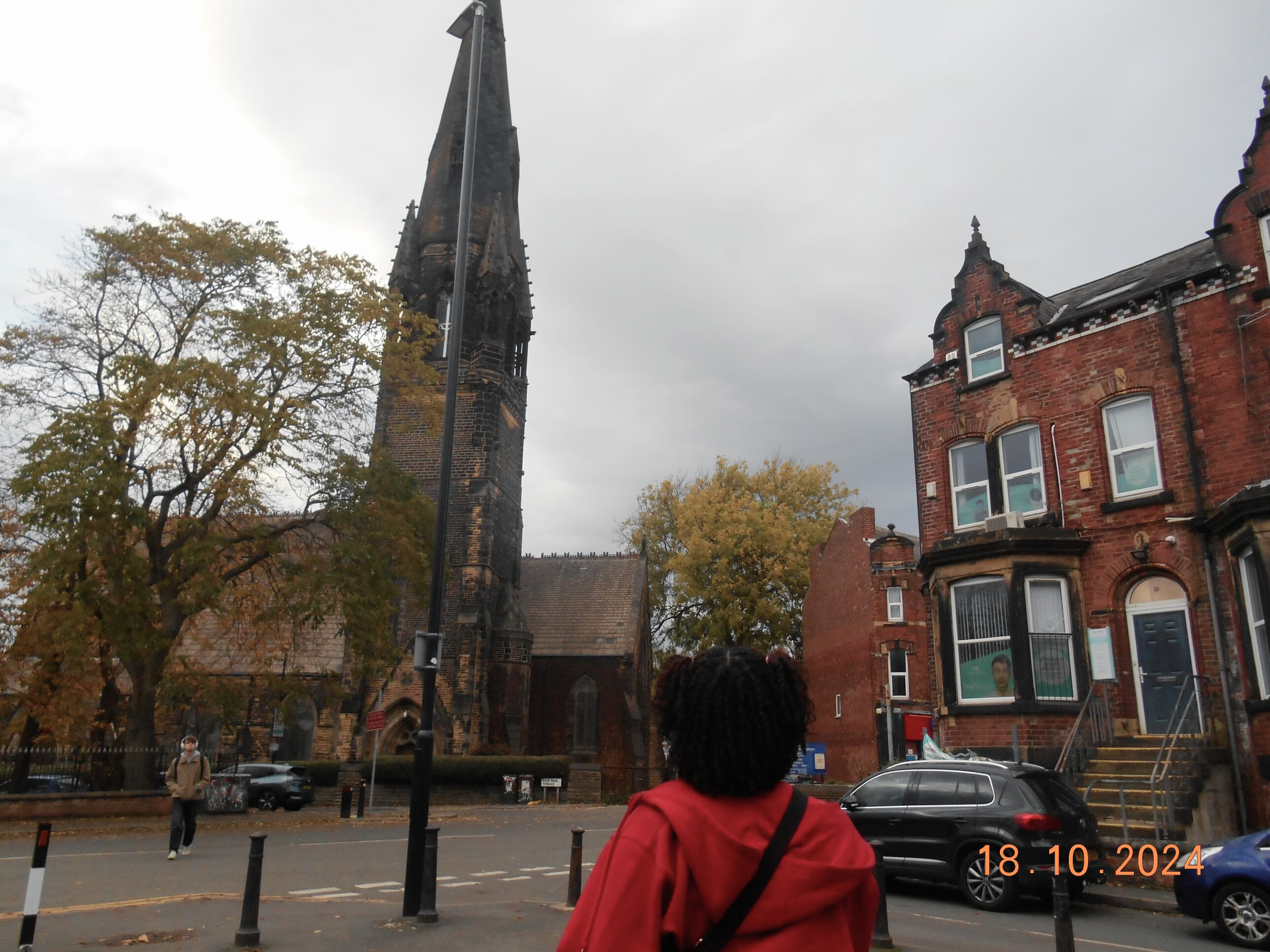 student exploring Leeds, UK