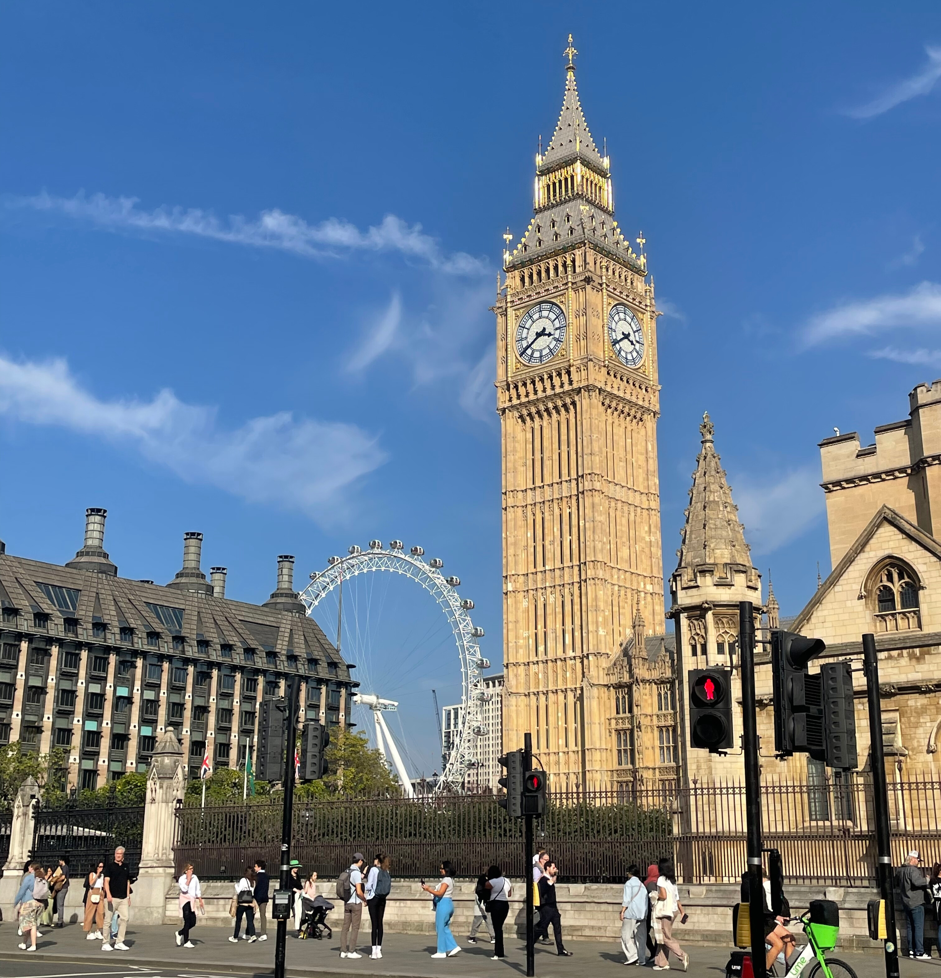 view of Big Ben Clock Tower in London