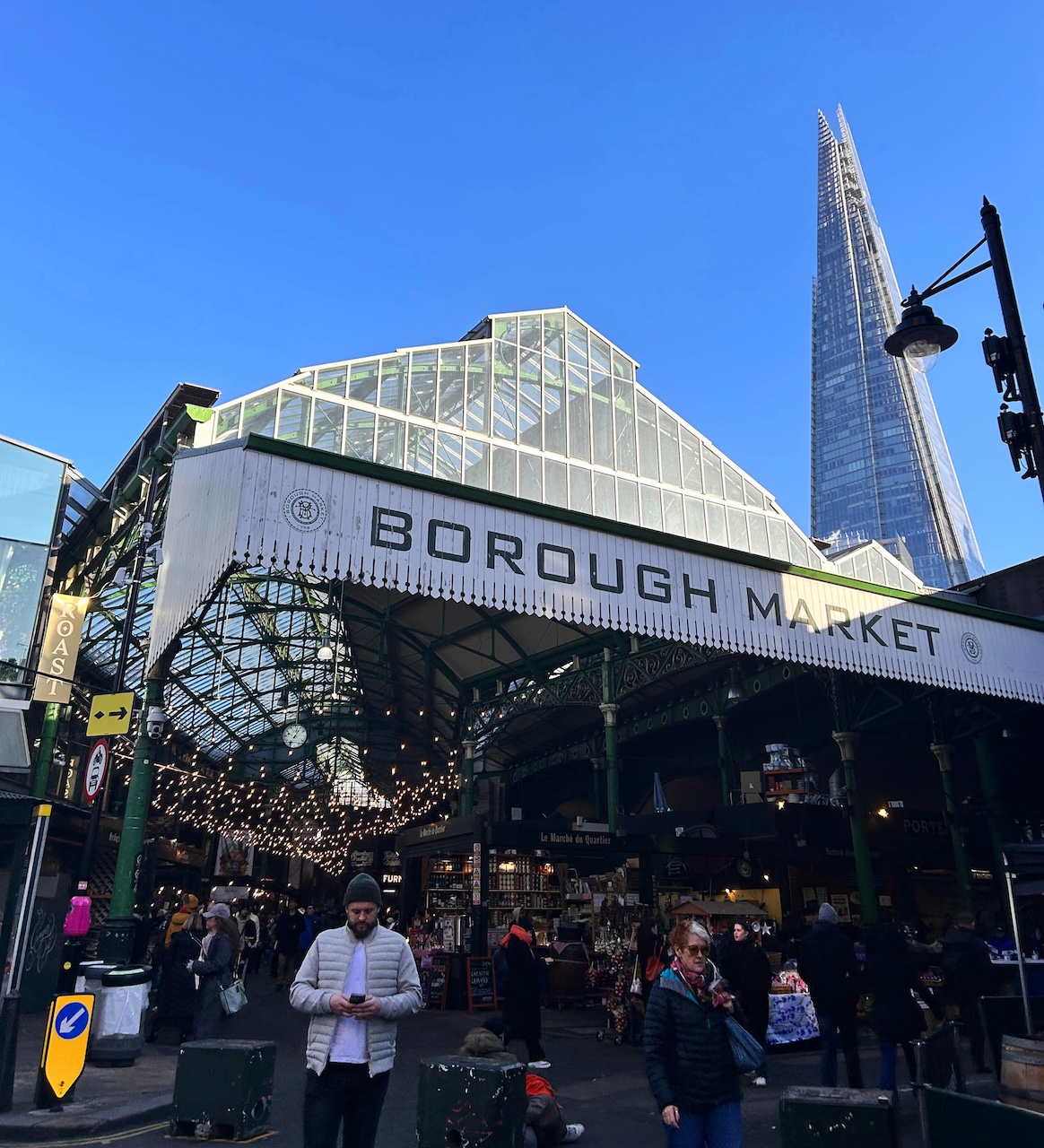 image of the Borough Market entrance during the day
