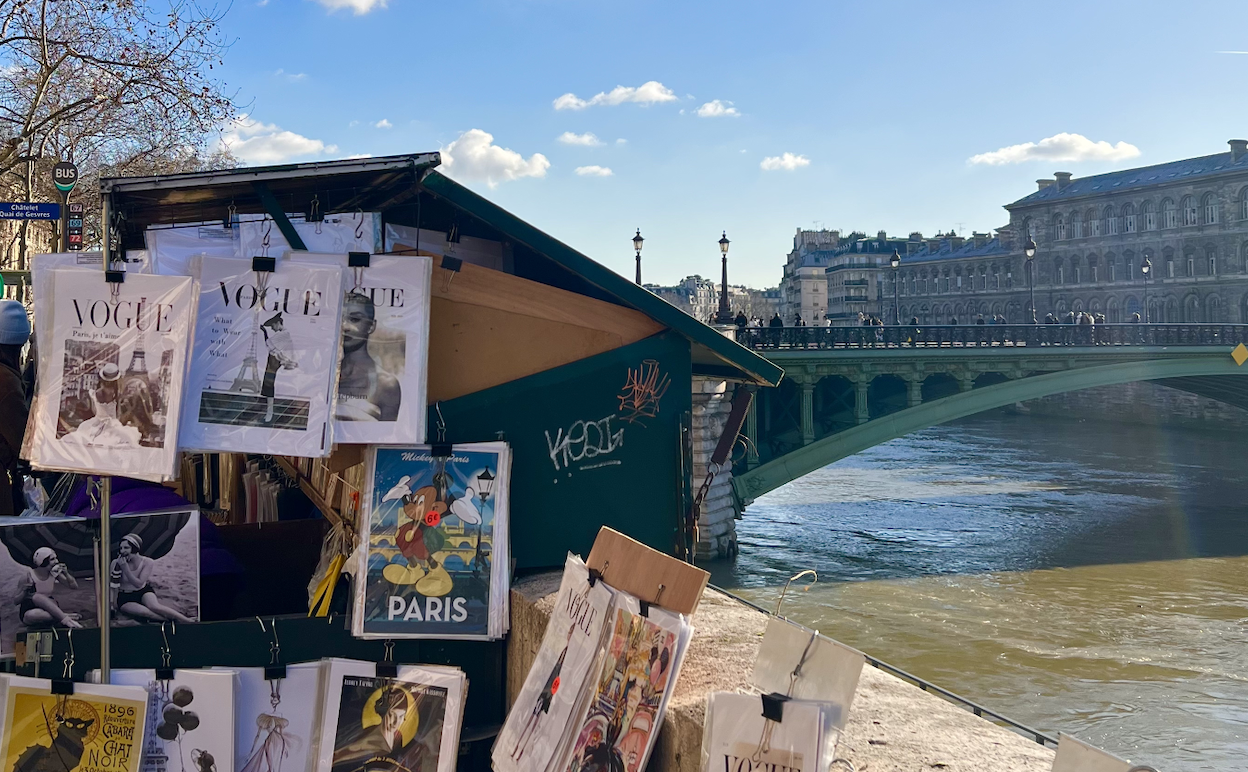 view of river in Paris France