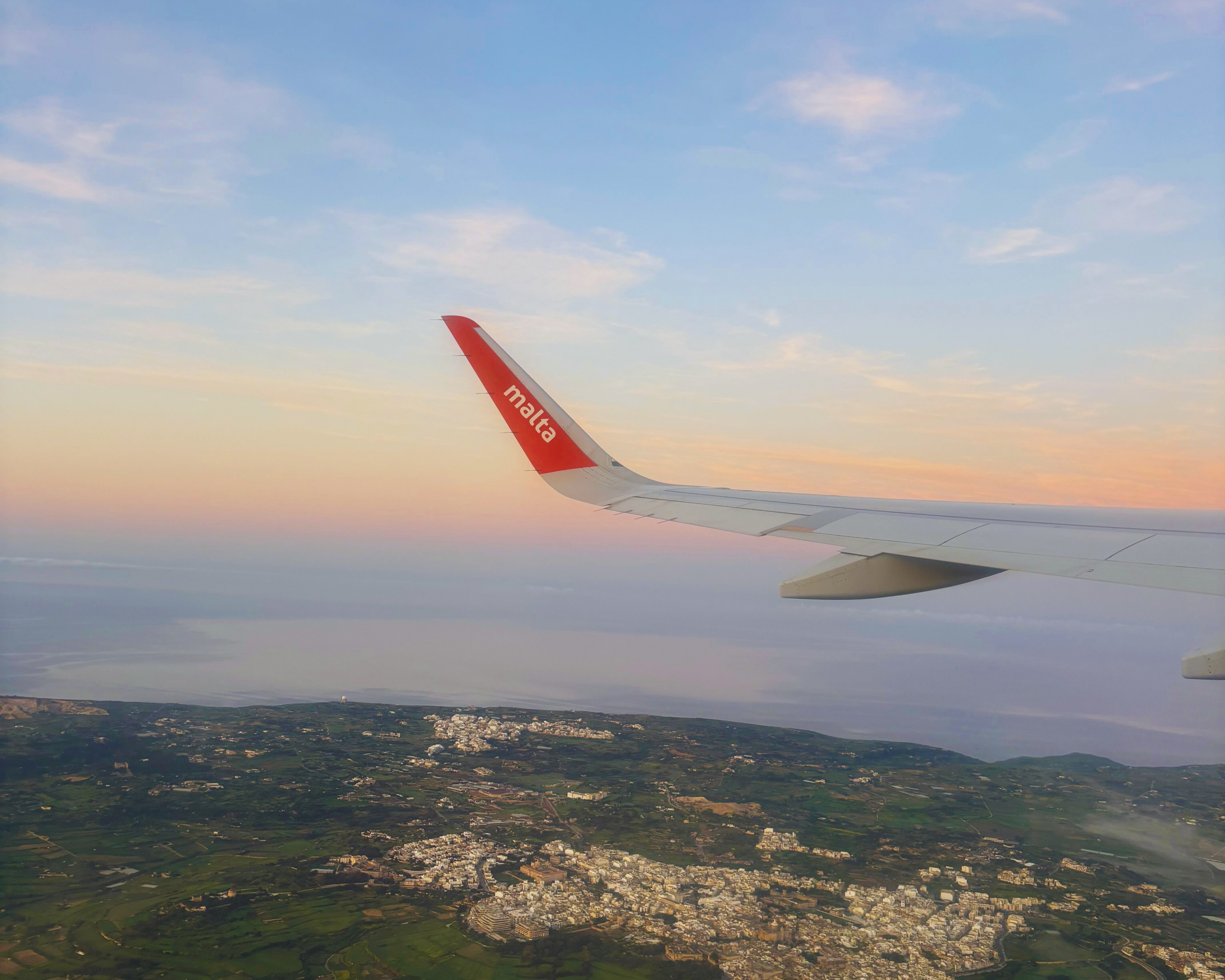 window view from a flight