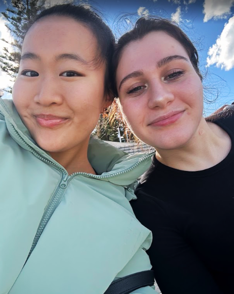 selfie of Emily and her friend