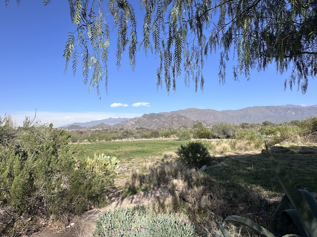view of the mountains