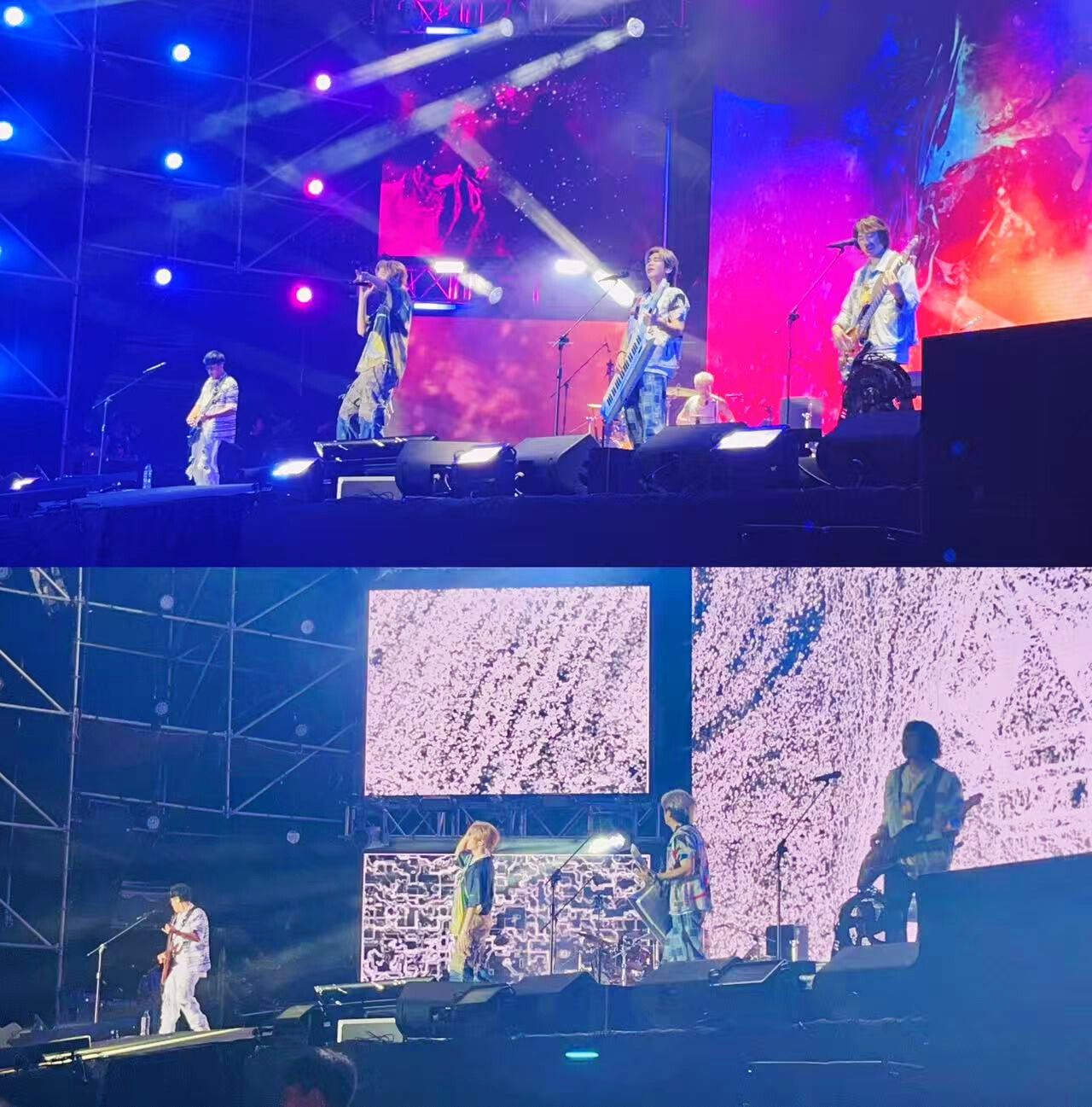 student attending a concert of their favorite Taiwanese band