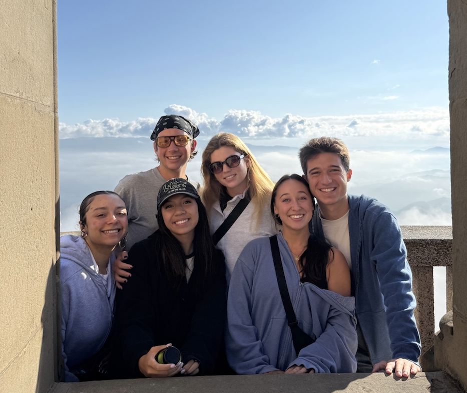 group of students exploring Barcelona