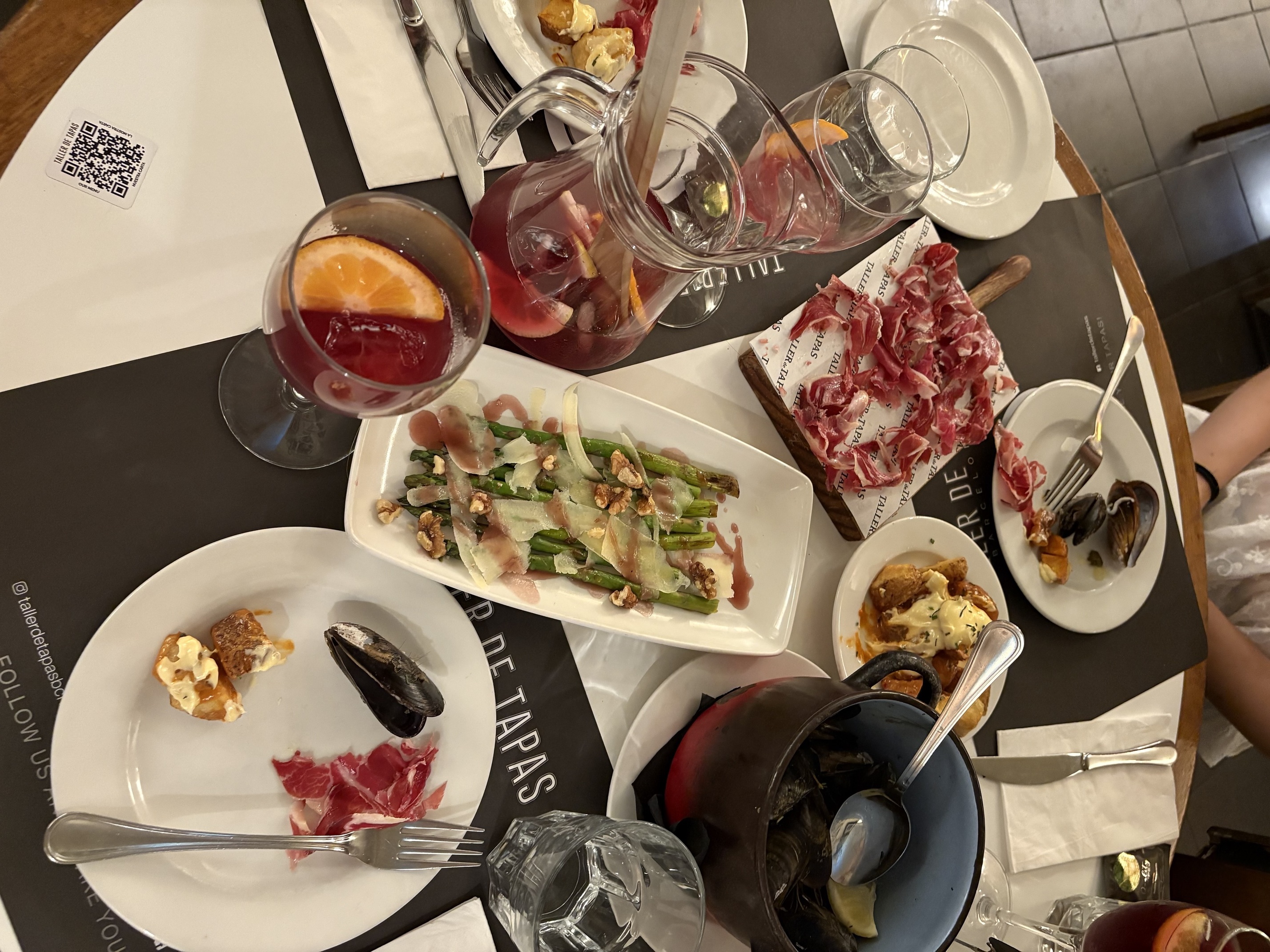 view of local dishes in a restaurant