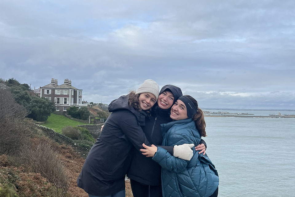 Georgette Encinas and friends exploring Howth, Ireland