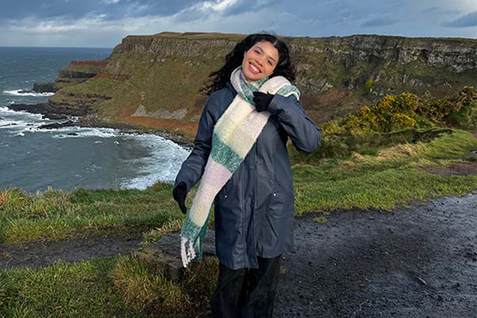 Kamille Tracy at Giant's Causeway