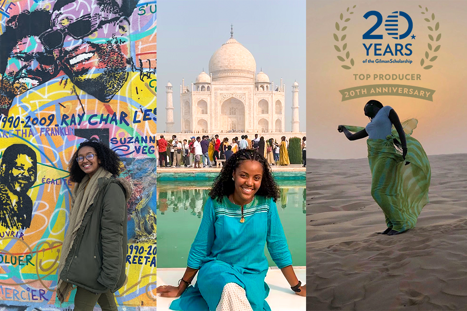 20 years with Gilman. Photos of Gilman Recipients while abroad.