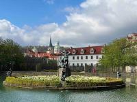 A beautiful fountain in Prague 