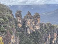 Three sisters rock formation in Australia