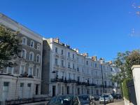 London cityscape with row homes