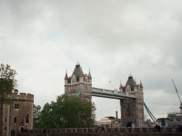Tower Bridge seen from the Tower of London