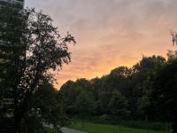 Late summer sunset in Amsterdam