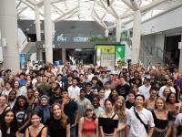 snapshot of the Exchange Student Gathering at NTU