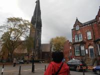 student exploring Leeds, UK
