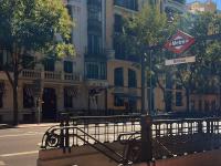 street view of Bilbao Metro Station in Spain