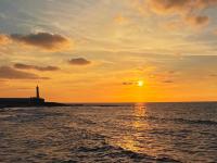 view of sunset at the beach in Rabat