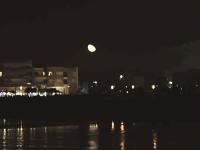 student enjoying the night view in Morocco