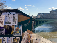 view of river in Paris France