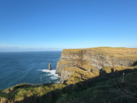 cliffside view of the ocean
