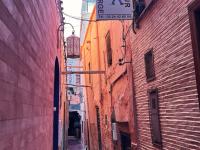 view of the streets leading to a hostel