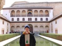 David Rebich inside the Alhambra 