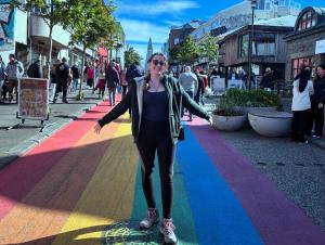 picture of student exploring the city