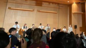 school club performing on stage