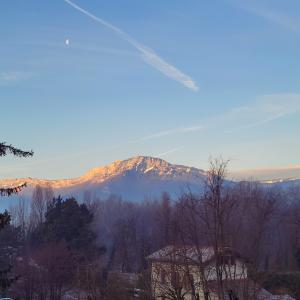 view of mountain/alps in Grenoble, France