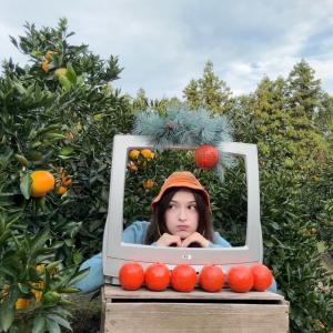 student posing in Jeju