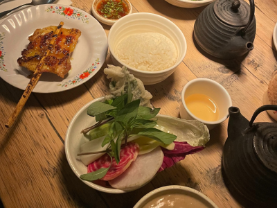 Food at Koya restaurant in London