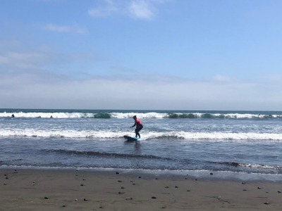 Surfing in Concón, Chile