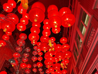 Red lanterns in Hong Kong