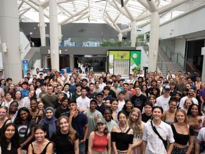 snapshot of the Exchange Student Gathering at NTU